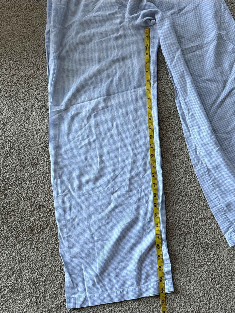 Victoria's Secret Light Blue Gingham Pajama Pants! - Picture 8 of 12